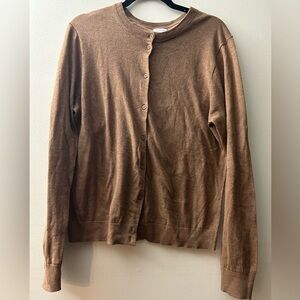 J Crew Tan Cardigan Size XL
